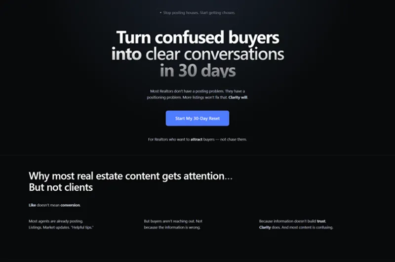 Лендинг Buyer Magnet Reset